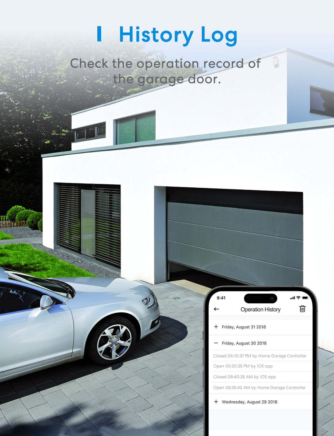 Meross HomeKit inteligentne WiFi otwieracz do drzwi garażowych