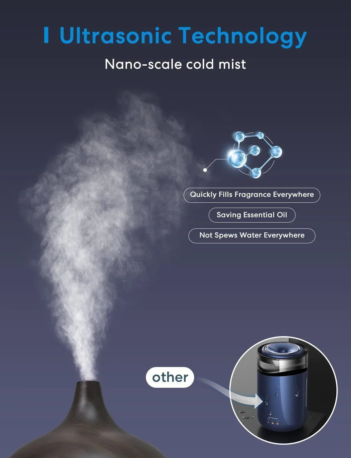Gisotech Aroma Diffuser alexa voor geuroliën Ultrasone luchtbevochtiger 400 ml geurolieverspreiders Aromatherapie olieverspreider BT-luidspreker, wifi-app voor thuiskantoor SPA Gisotech Aroma Diffuser alexa voor geuroliën Ultrasone luchtbevochtiger 400 ml geurolieverspreiders Aromatherapie olieverspreider BT-luidspreker, wifi-app voor thuiskantoor SPA