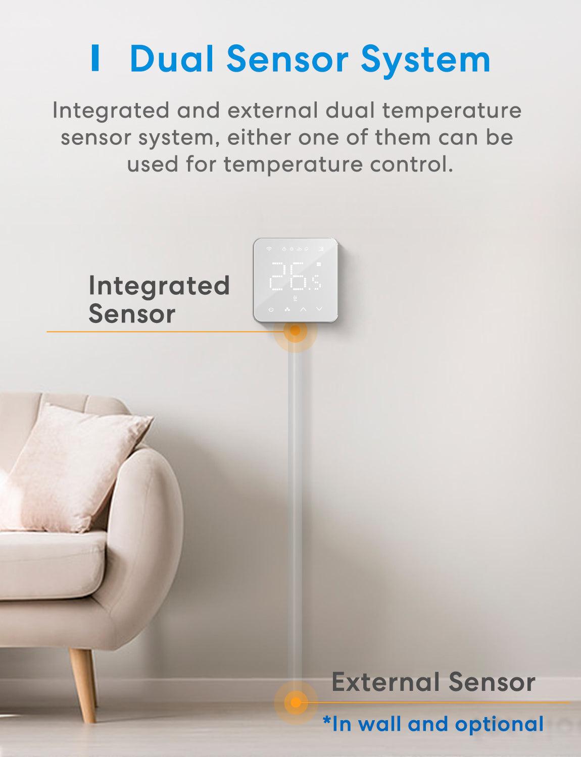 Meross Smart Wi-Fi Thermostat for Boiler/Water Heating System, MTS200BHK