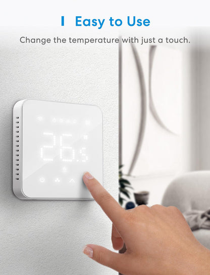 Meross Smart Wi-Fi Thermostat for Boiler/Water Heating System, MTS200BHK