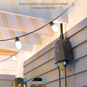 Meross Outdoor Smart Plug, MSS620BHK (US/CA Version)