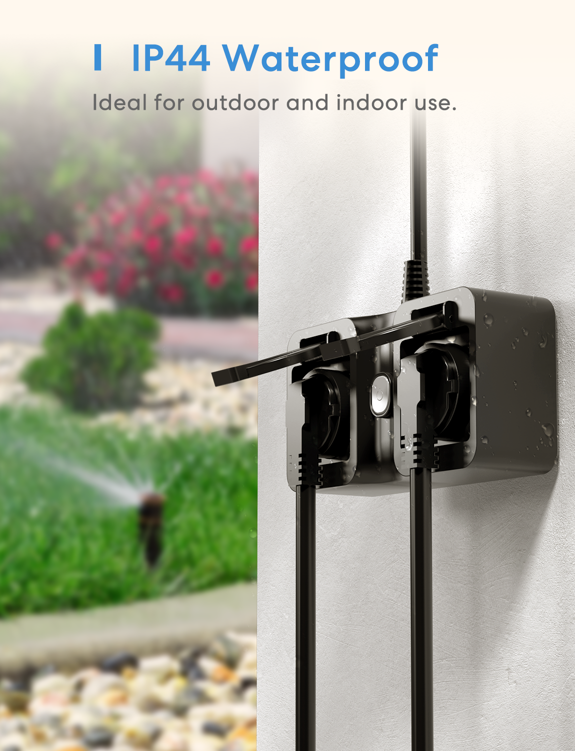 Meross Outdoor Smart Plug, MSS620HK (US/CA Version)