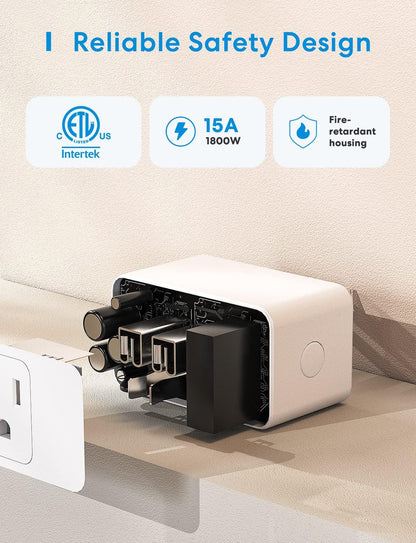 Meross Smart Wi-Fi Plug Mini, MSS110 (US/CA Version)