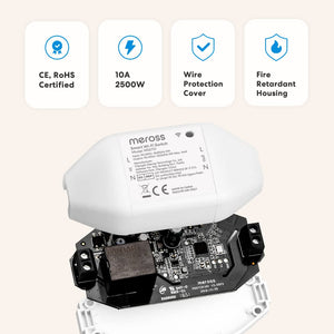 Meross Smart Wi-Fi DIY-Schalter, MSS710HK, 1er-Pack/2er-Pack/4er-Pack