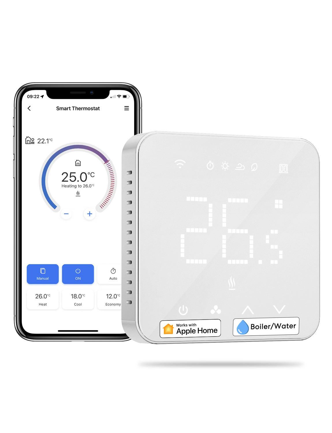 Meross Smart Wi-Fi Thermostat for Boiler/Water Heating System, MTS200BHK