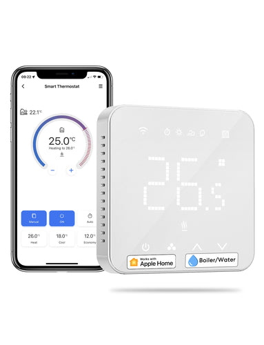Meross Smart Wi-Fi Thermostat for Boiler/Water Heating System, MTS200BHK